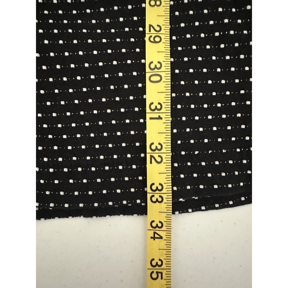 Anthropologie Maeve Women's Black/White Polka Dot Dress Lined‎ Medium - Picture 15 of 15
